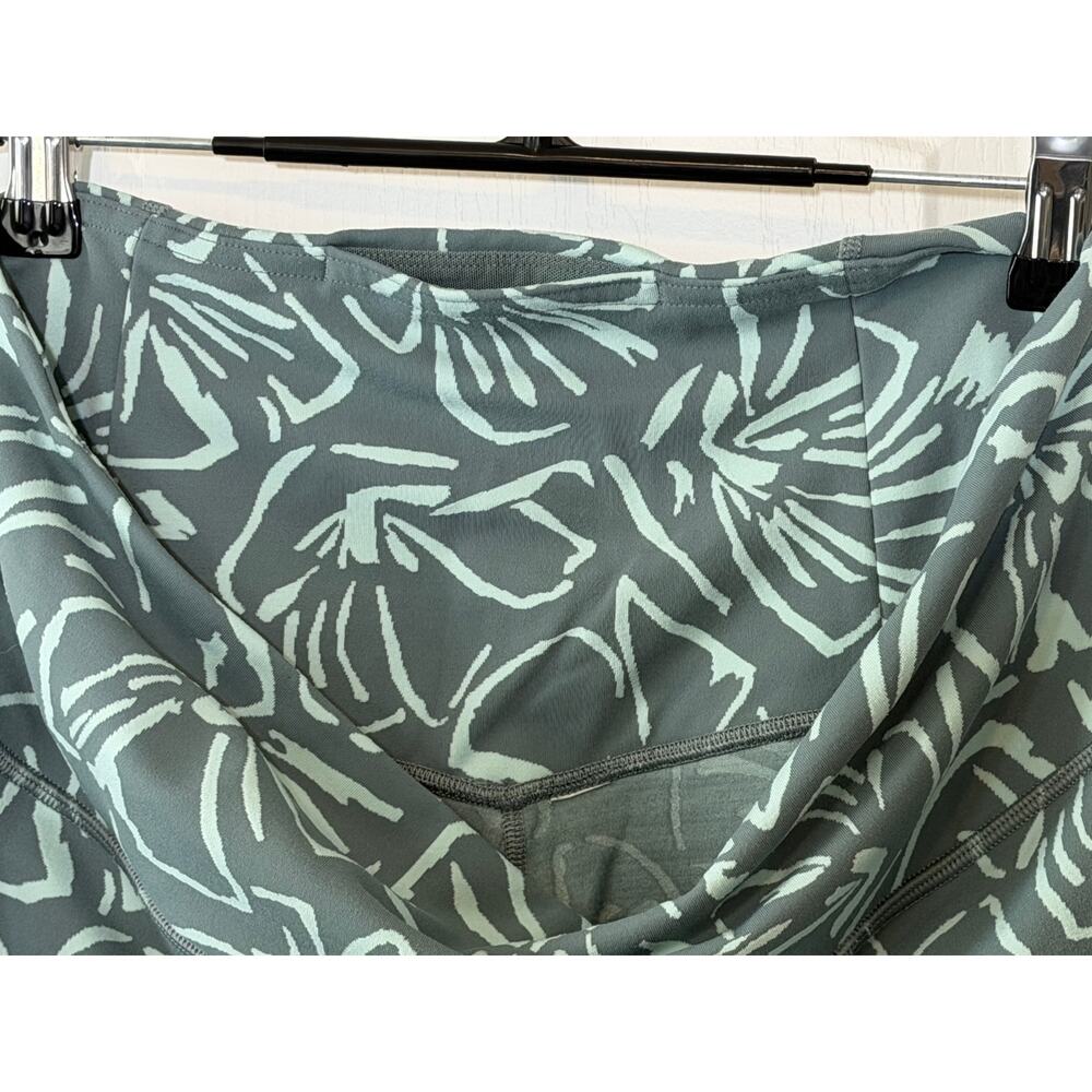 Athleta Elation Textured 7/8 Leggings-Large-Floral Sketch Minimali Green - Picture 5 of 6